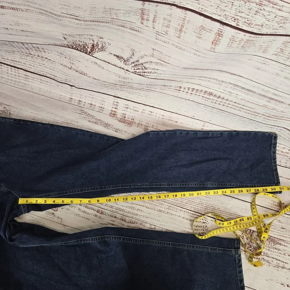 Vintage Casual Corner Jeans Women Sz 4 Stretch Bootcut High Rise Denim Dark Wash